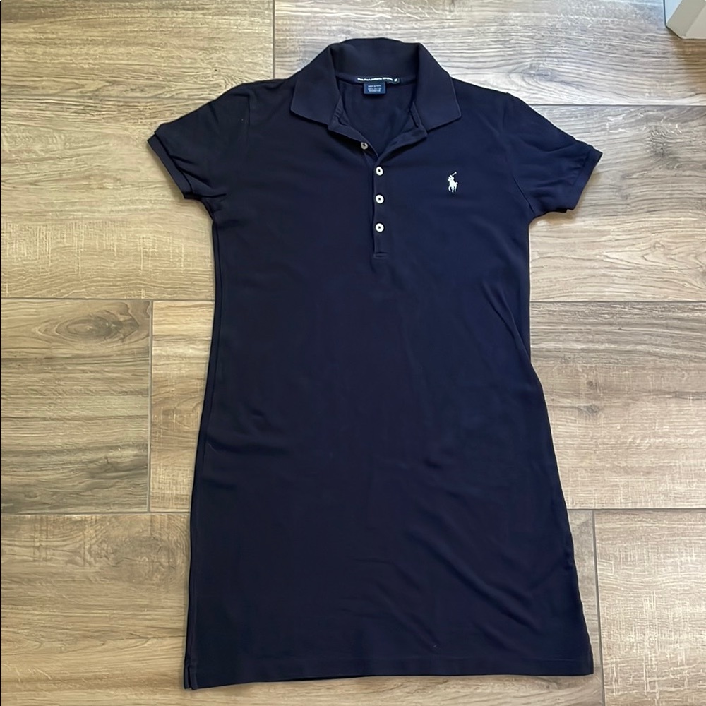 Polo by Ralph Lauren Navy Polo Shirt Dress with White Logo